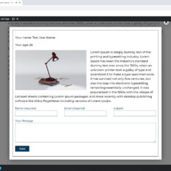 Opens HTML element from DOM in lightbox